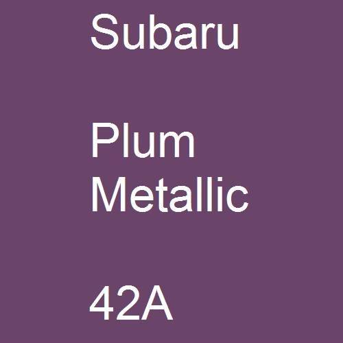 Subaru, Plum Metallic, 42A.